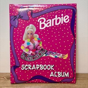 Vintage 1992 Mattel Pink Barbie Scrapbook Album